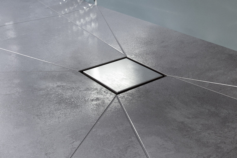 Excellent Torvi odpływ punktowy 13x13 cm kratka 2w1 stal nierdzewna INEX.TO130.50