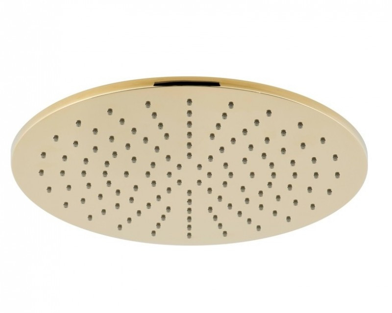 Vado Origins kompletny zestaw prysznicowy podtynkowy z deszczownicą 30x30 i drążkiem złoto polerowane IND-SS-ORI2-BG