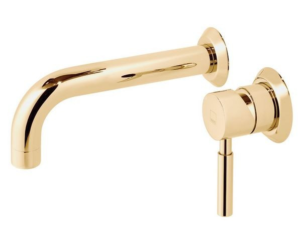 Vado Origins bateria umywalkowa podtynkowa złoto polerowane IND-ORI109FS/A-BG