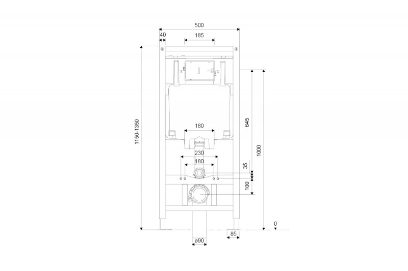 Excellent Shiro 2.0 stelaż podtynkowy do WC INEX.SH2.1110.500