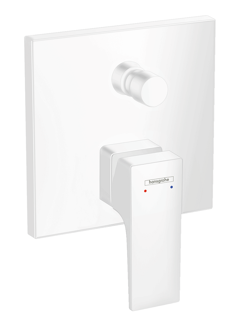 Hansgrohe Metropol FinishPlus zestaw podtynkowy z deszczownicą 30x30 kompletny biały mat