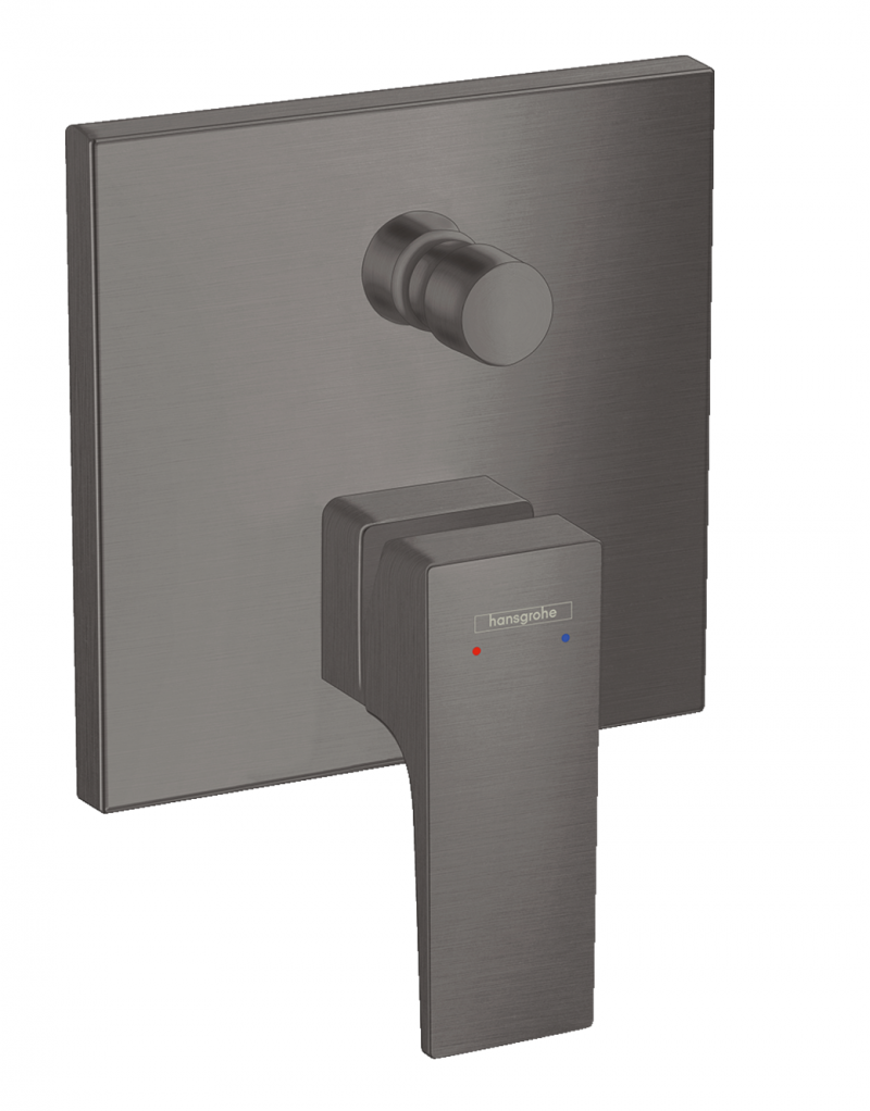 Hansgrohe Metropol FinishPlus zestaw podtynkowy z deszczownicą 30x30 kompletny czarny chrom szczotkowany