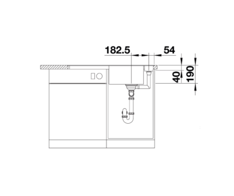 Blanco Axia III 5 S-F zlewozmywak 1 komora wpuszczana w blat, na równi z blatem z ociekaczem z drewnianą deską kolor czarny 525847