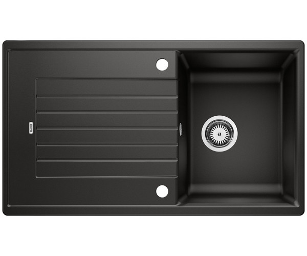 Blanco Zia 45 SL Silgranit PuraDur II zlewozmywak granitowy 1 komora z dużym ociekaczem kolor czarny 526011