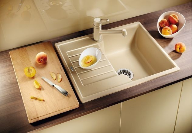 Blanco Zia 40 S Silgranit PuraDur II zlewozmywak granitowy 1 komora z małym ociekaczem kolor czarny 526006