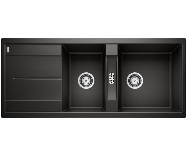 Blanco Metra 8-S Silgranit PuraDur II zlewozmywak granitowy 2 komory kolor czarny 525934