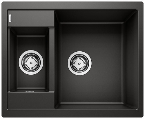 Blanco Metra 6 Silgranit PuraDur II zlewozmywak granitowy 1,5 komory kolor czarny 525923