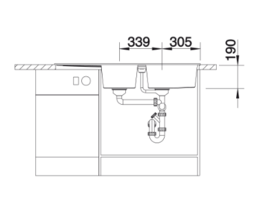 Blanco Metra 8-S Silgranit PuraDur II zlewozmywak granitowy 2 komory kolor czarny 525934