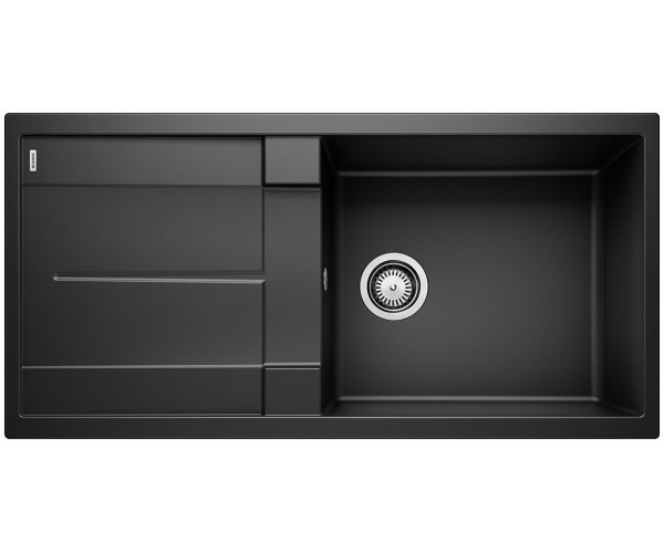 Blanco Metra XL 6 S Silgranit PuraDur II zlewozmywak granitowy 1 komora z ociekaczem kolor czarny 525930