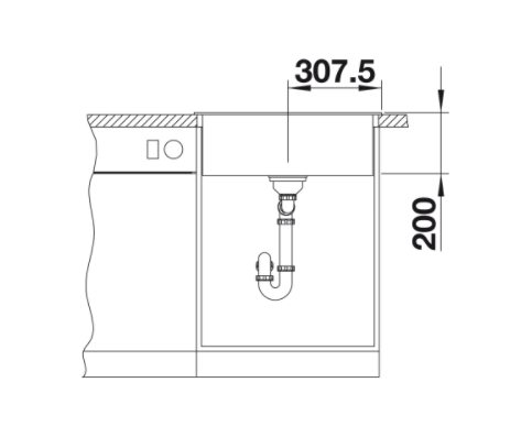 Blanco NAYA 6 Silgranit PuraDur II zlewozmywak granitowy 1 komora kolor czarny 525941