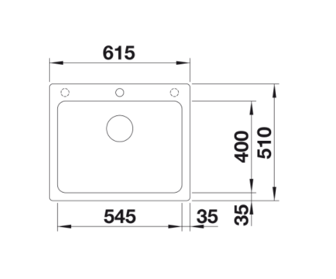 Blanco NAYA 6 Silgranit PuraDur II zlewozmywak granitowy 1 komora kolor czarny 525941