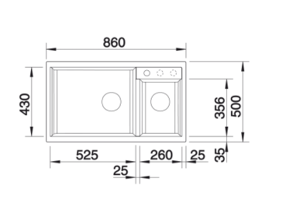 Blanco Metra 9 Silgranit PuraDur II zlewozmywak granitowy 2 komory z ociekaczem kolor czarny 525936