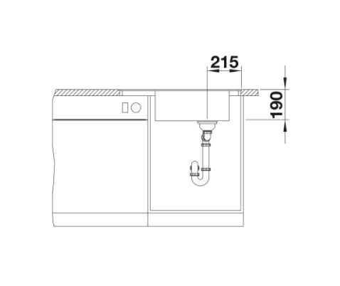 Blanco Elon XL 6 S-F zlewozmywak granitowy 1 komora z ociekaczem i kratką wpuszczany w blat, na równi z blatem kolor czarny 525884