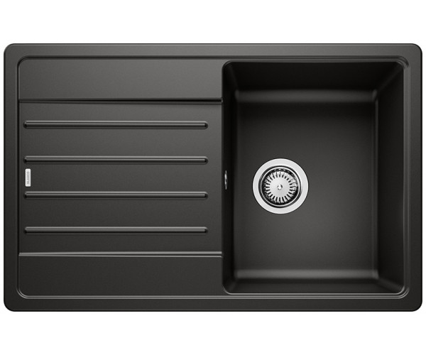 Blanco Legra 45 S Silgranit PuraDur II zlewozmywak granitowy 1 komora z ociekaczem kolor czarny 526083