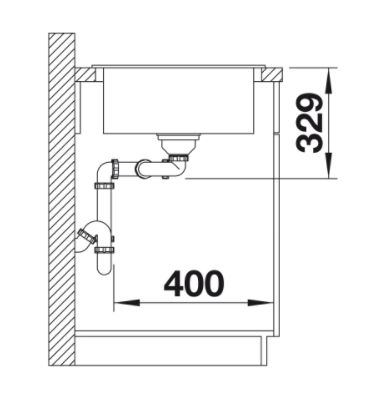 Blanco Sona 8 S zlewozmywak 2 komory wpuszczana w blat z ociekaczem granit kolor czarny 525979