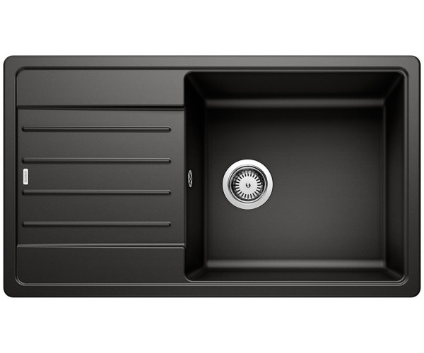 Blanco Legra XL 6 S Silgranit PuraDur II zlewozmywak granitowy 1 komora z ociekaczem kolor czarny 526087