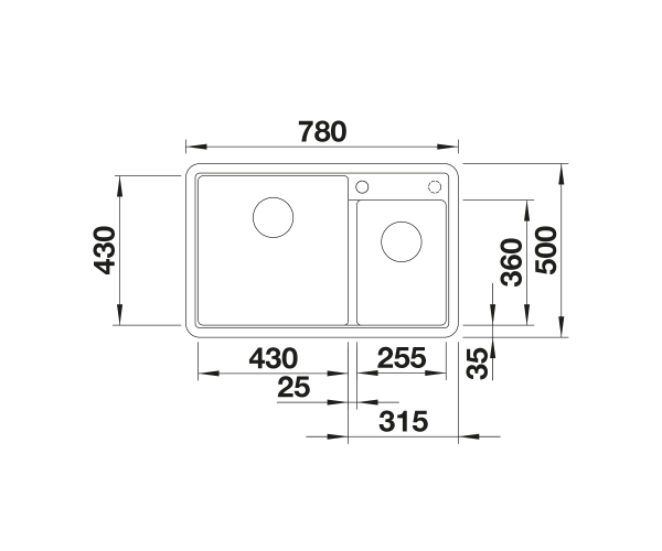Blanco Legra 8 Silgranit PuraDur II zlewozmywak granitowy 2 komory kolor czarny 526224