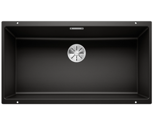 Blanco Subline 800-U Silgranit PuraDur II zlewozmywak granitowy z korkiem InFino komora podwieszana kolor czarny 526005