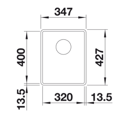 Blanco Subline 320-U Silgranit PuraDur II zlewozmywak granitowy InFino komora podwieszana czarny 525982