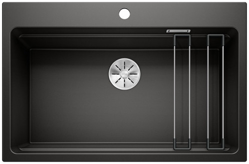 Blanco Etagon 8 zlewozmywak komora wpuszczana w blat bez korka automatycznego InFino granit czarny 525893