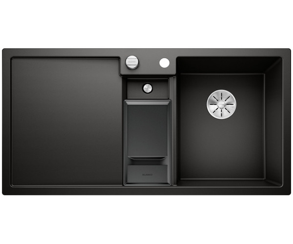 Blanco COLLECTIS 6 S zlewozmywak 1,5 komory wpuszczana w blat z ociekaczem z wkładem kolor czarny 525866