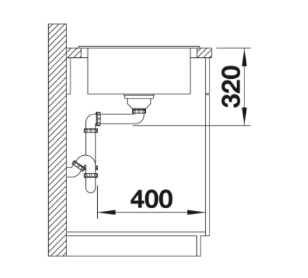 Blanco ELON XL 6 S zlewozmywak 1 komora z ociekaczem wpuszczany w blat z kratką ociekową kolor czarny 524844