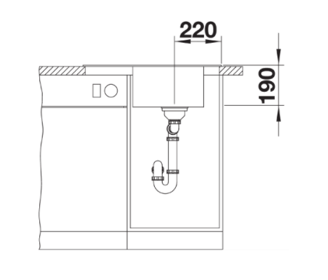 Blanco ELON 45 S zlewozmywak 1 komora wpuszczany w blat z kratką ociekową kolor czarny 525880