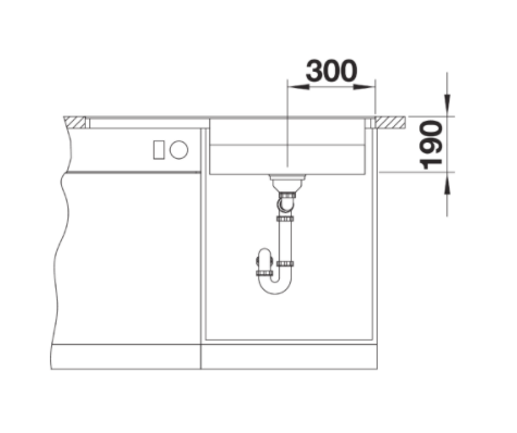 Blanco Zenar XL 6 S-F zlewozmywak 1 komora prawa wpuszczana na równi z blatem z ociekaczem z korkiem automatycznym kolor czarny 526068