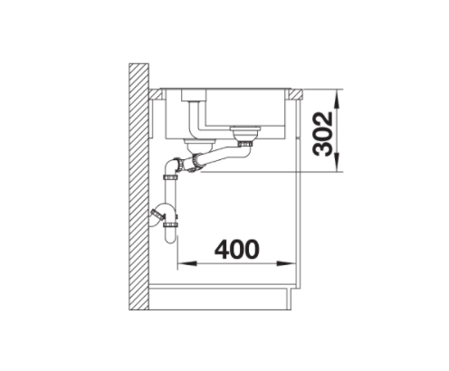 Blanco COLLECTIS 6 S zlewozmywak 1,5 komory wpuszczana w blat z ociekaczem z wkładem kolor czarny 525866