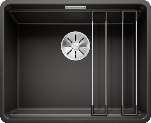 Blanco ETAGON 500-F zlewozmywak granitowy 1 komora wpuszczany w blat, na równi z blatem kolor czarny 526349