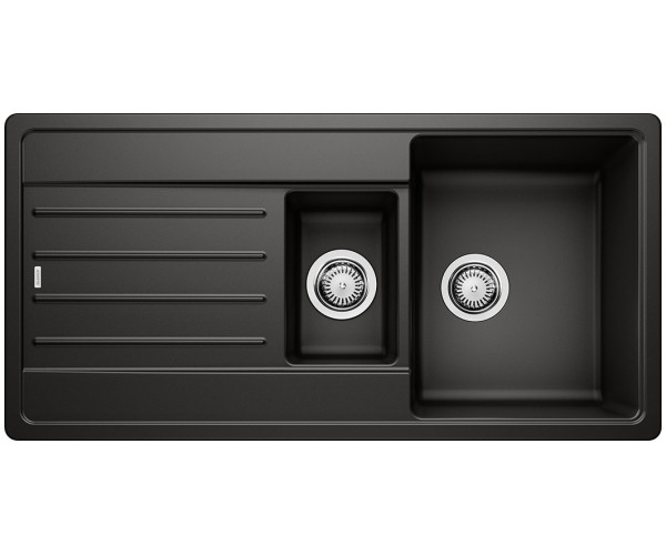 Blanco Legra 6 S Silgranit PuraDur II zlewozmywak granitowy 1,5 komory kolor czarny 526086