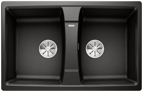 Blanco LEXA 8 Silgranit PuraDur II zlewozmywak granitowy 2 komory kolor czarny 525906