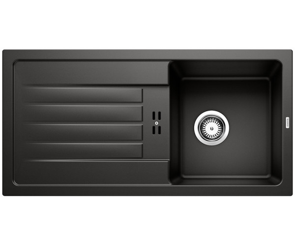 Blanco Favum 45 S Silgranit PuraDur II zlewozmywak granitowy 1 komora z ociekaczem kolor czarny 526081