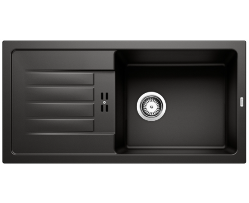 Blanco Favum XL 6 S Silgranit PuraDur II zlewozmywak granitowy 1 komora z ociekaczem kolor czarny 526082