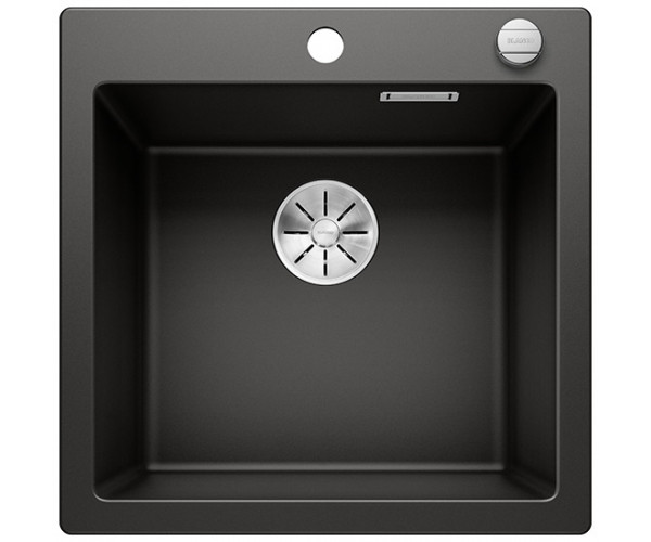 Blanco Pleon 5 zlewozmywak komora wpuszczana w blat z korkiem automatycznym kolor czarny 525952