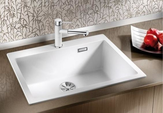 Blanco Pleon 8 zlewozmywak 1 komora wpuszczana w blat z korkiem InFino granit czarny 525957