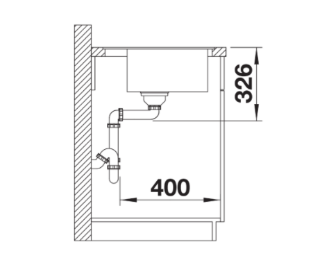 Blanco Zenar 45 S zlewozmywak 1 komora prawa wpuszczana na równi z blatem z ociekaczem ze z korkiem automatycznym kolor czarny 526043