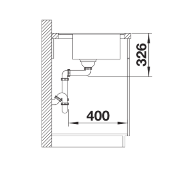 Blanco Zenar 5 S-F zlewozmywak 1 komora prawa wpuszczana na równi z blatem z ociekaczem z korkiem automatycznym kolor czarny 526049
