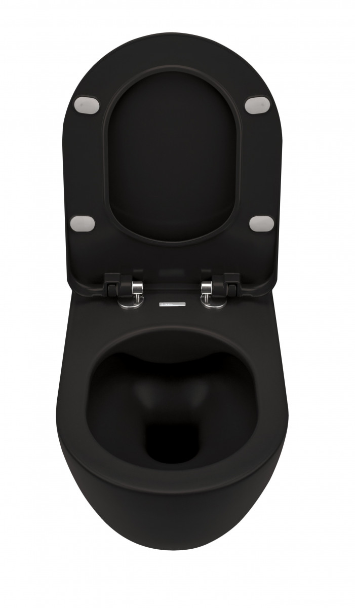 Deante Peonia muszla wisząca bezkołnierzowa 51cm czarny CDENZPW