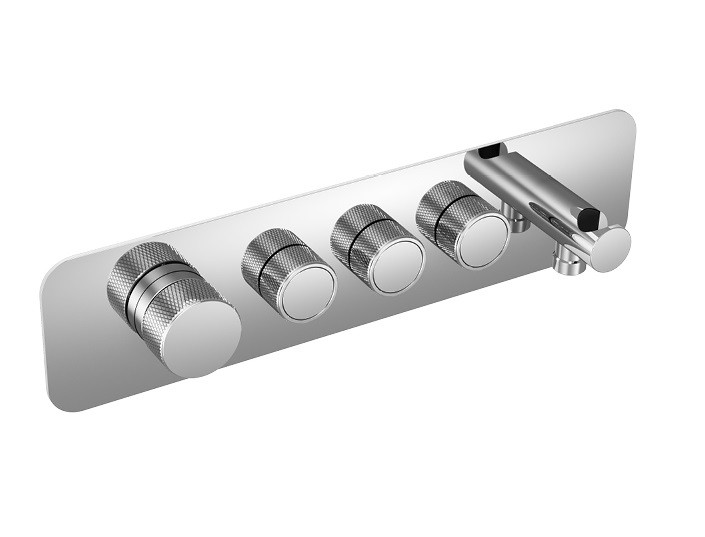 Excellent Krotos bateria podtynkowa 3-drożna chrom połysk AREX.8036CR