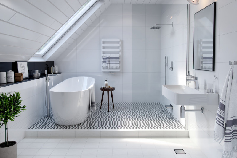 Excellent Krotos bateria wannowa wolnostojąca chrom połysk AREX.8055CR