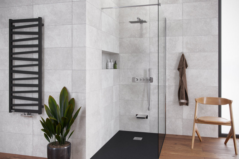 Excellent Krotos zestaw prysznicowy podtynkowy 3-drożny z deszczownicą 30x20 chrom połysk AREX.SET.8036CR