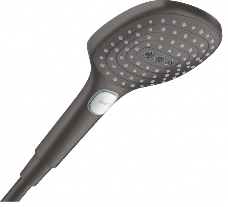 Hansgrohe Metropol FinishPlus zestaw podtynkowy z deszczownicą 30x30 kompletny czarny chrom szczotkowany