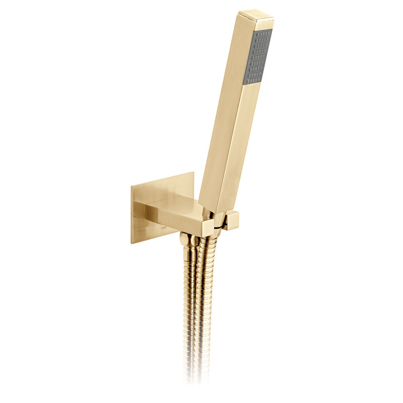 Vado Notion kompletny zestaw wannowo z napełnianiem wanny i słuchawką prysznicową złoto szczotkowane IND-BS-NOT1-BRG