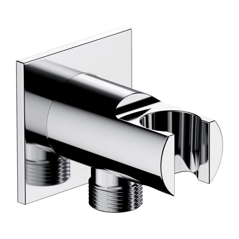 Omnires Contour przyłącze kątowe z uchwytem chrom połysk 8873C/KCR