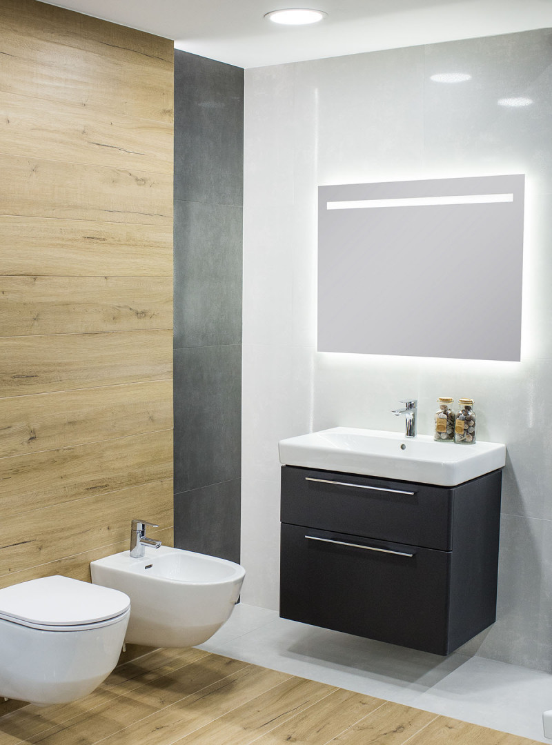 Kraft SOLAR lustro prostokątne 120x70 cm z podświetleniem Led