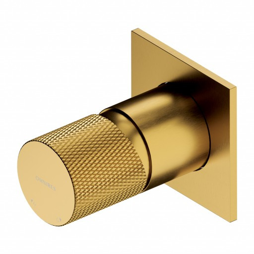 Omnires Contour bateria prysznicowa podtynkowa złoty szczotkowany CT8045GLB