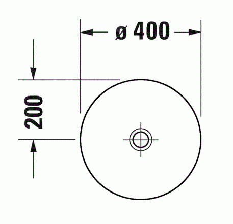 Duravit D-neo umywalka stawiana na blat 40x40 biały alpin 2371400070