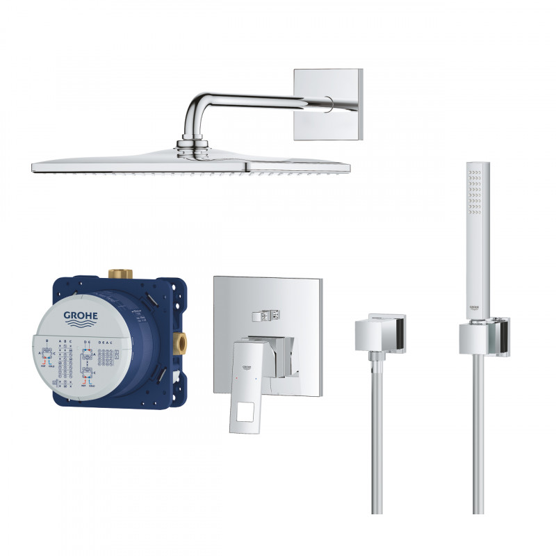Grohe EuroCube Smartbox zestaw podtynkowy z deszczownicą Rainshower 310 Mono Cube cm i słuchawką Euphoria kompletny 25238000