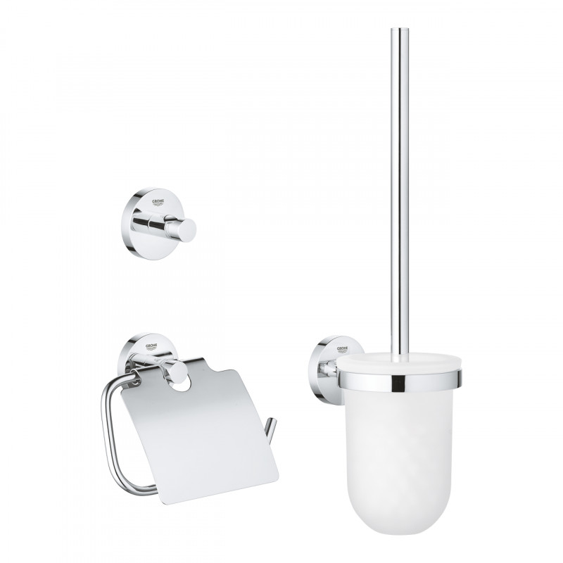 Grohe Essentials zestaw akcesoriów łazienkowych 3w1 chrom 40407001